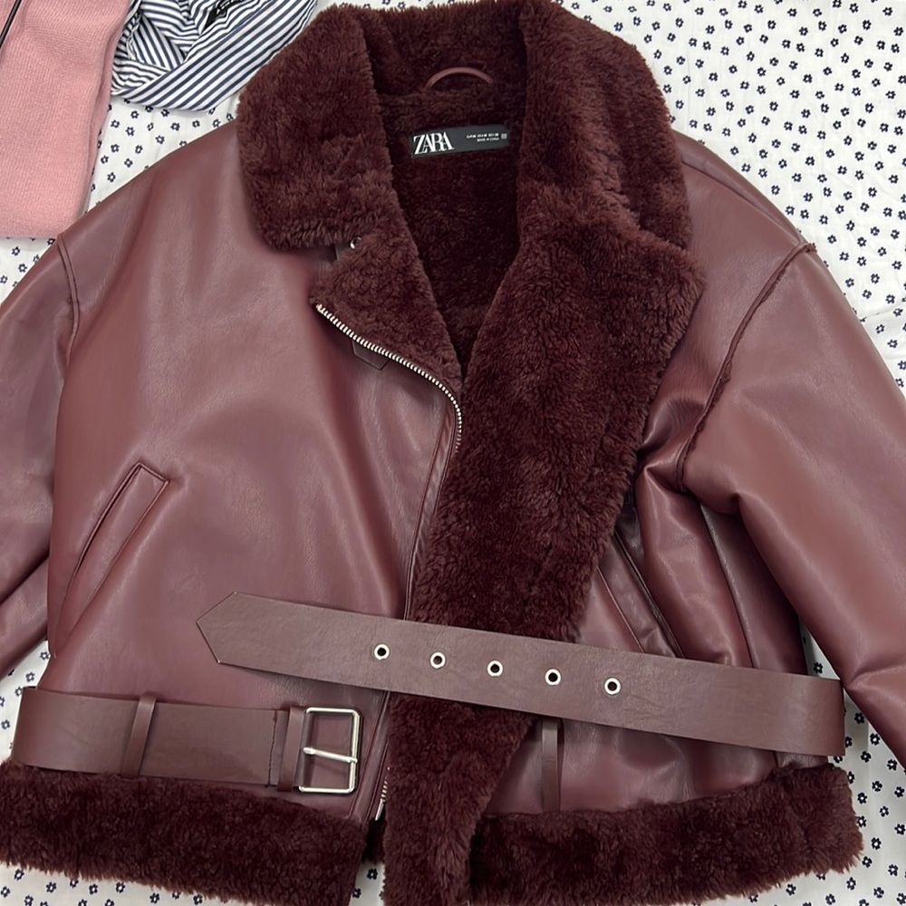 New medium faux leather by Zara